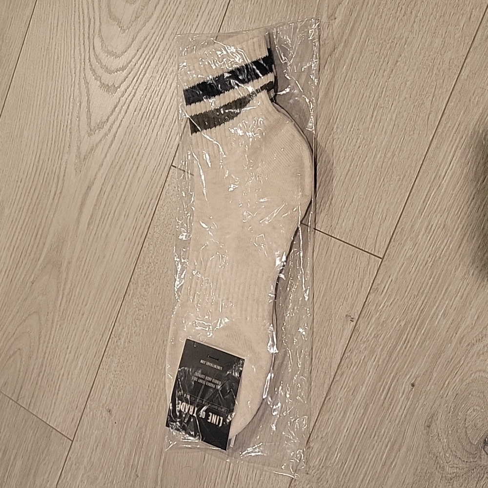 Lion of trade striped quarter crew sock